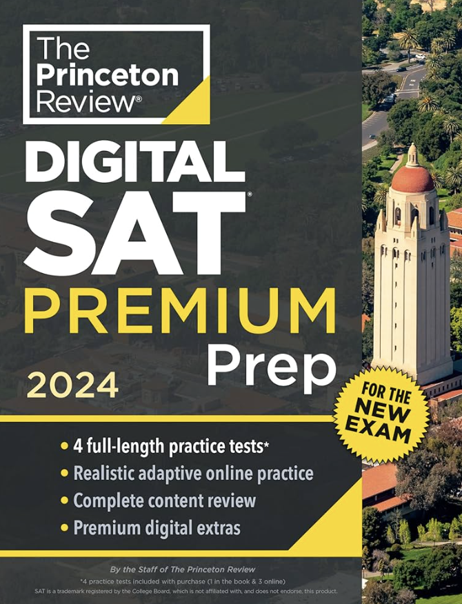 Digital SAT Books - Princeton Review Digital SAT Premium Prep